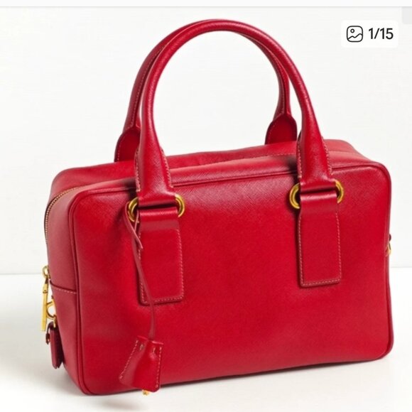 Prada Handbags - PRADA Saffiano Bowler Bag